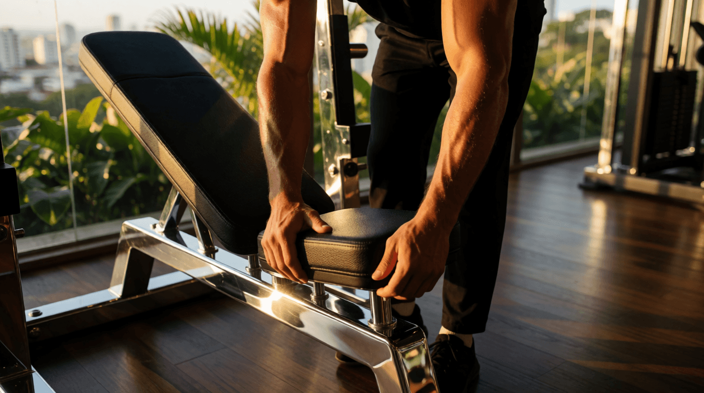 gym fitness equipment workout banco ajustavel salvador ba