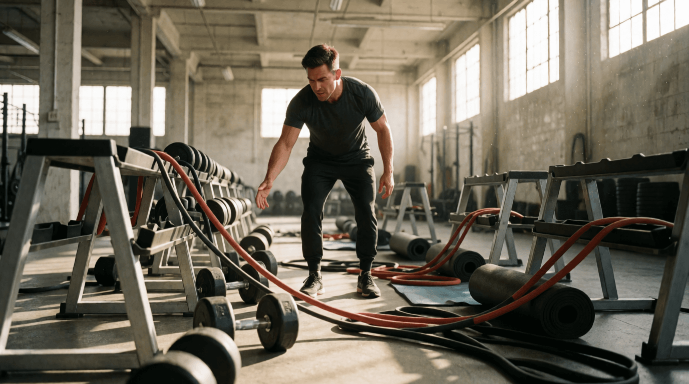 gym fitness equipment workout erros evitar montar completa