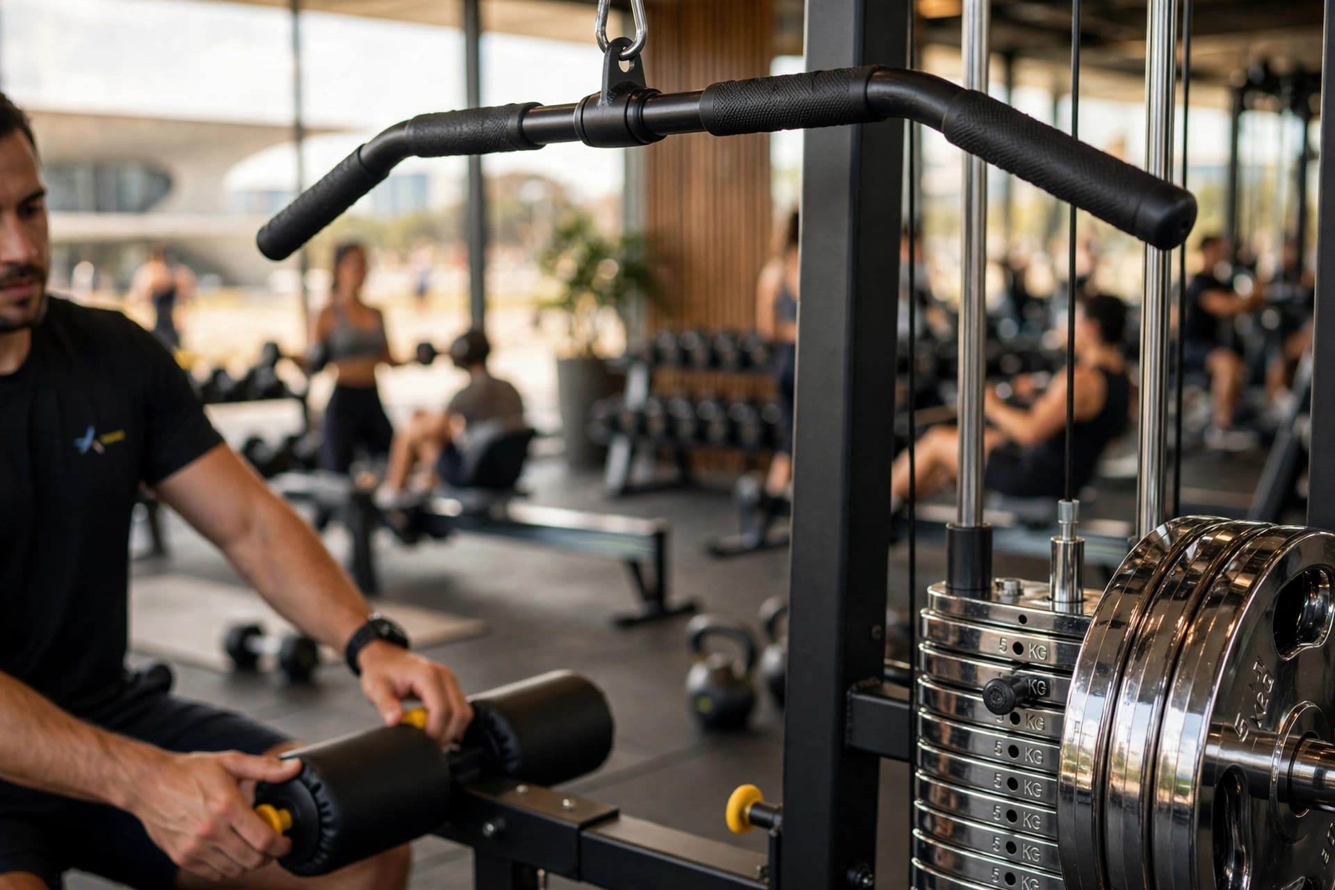 gym fitness equipment workout lat pulldown brasilia df