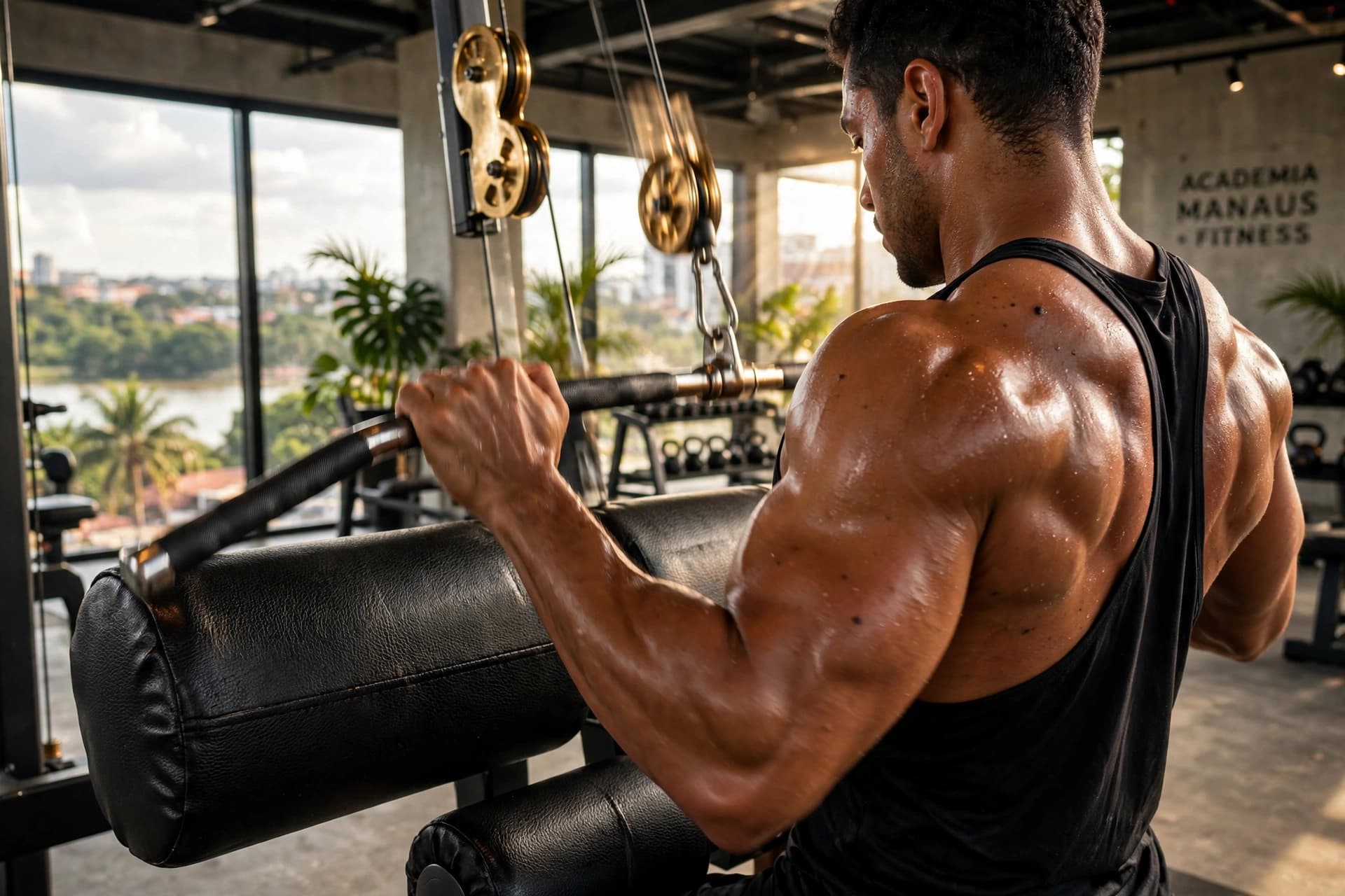 gym fitness equipment workout lat pulldown manaus am