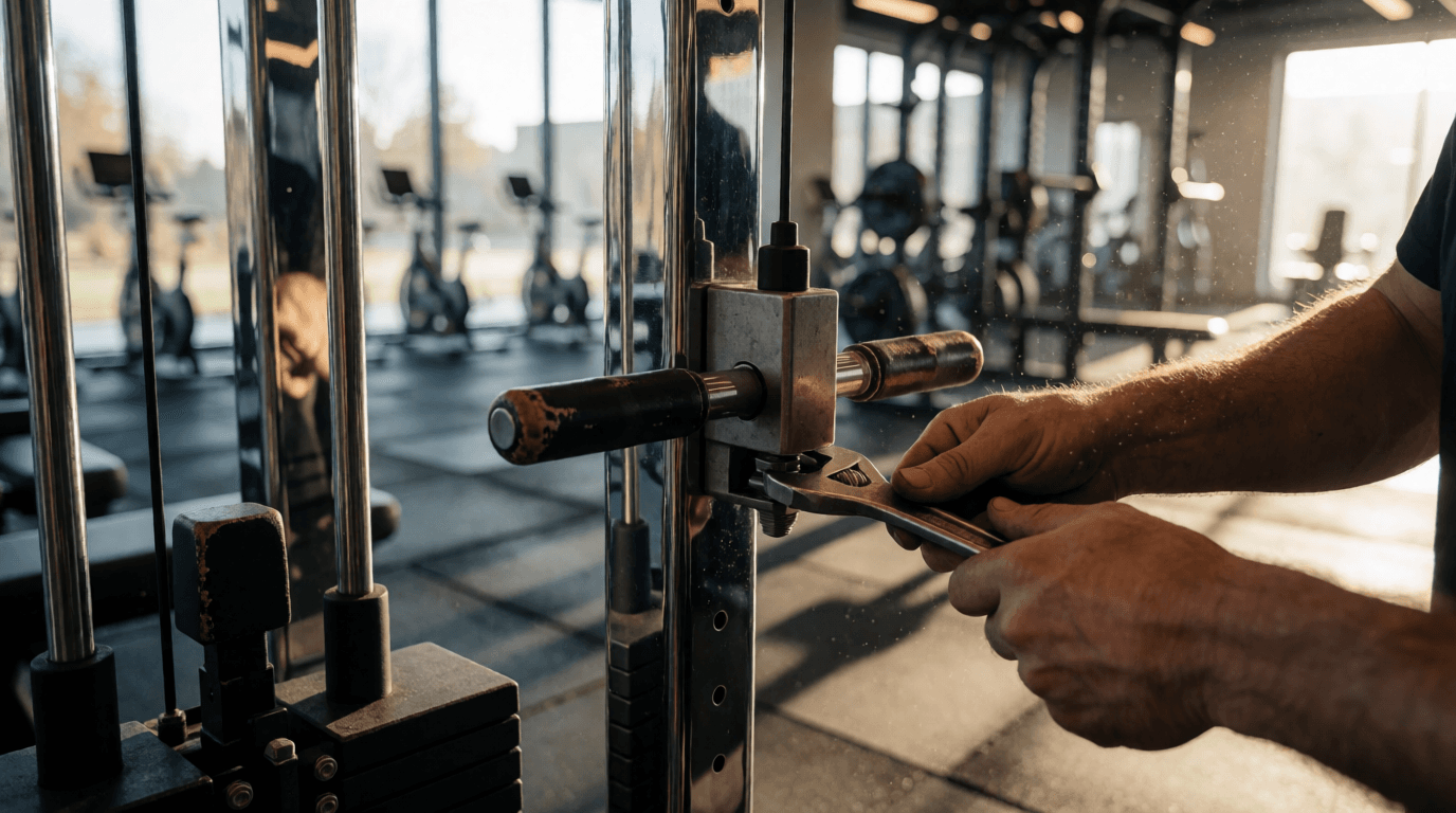 gym fitness equipment workout manutencao linha profissional