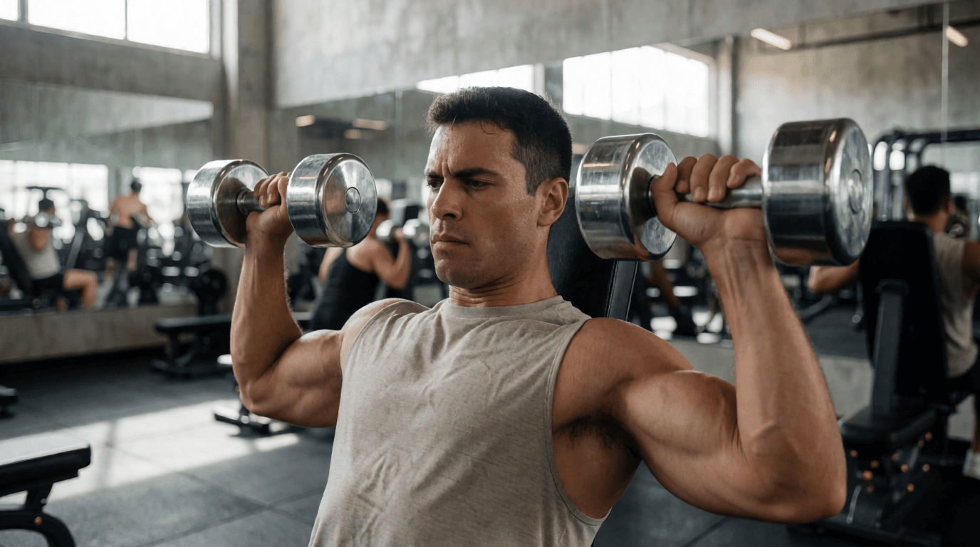 gym fitness equipment workout shoulder press nova iguacu