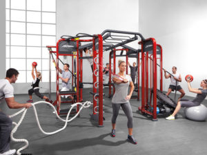 Estação de Crossfit para academias lion fitness 